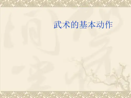 体育与健康《武术的基本动作》优质课件