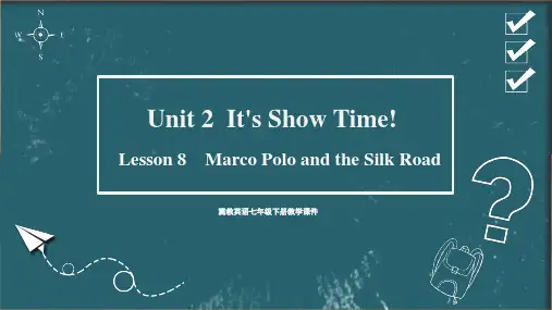 冀教版七年级下册英语精品教学课件 unit 2 It's Show Time! lesson 8