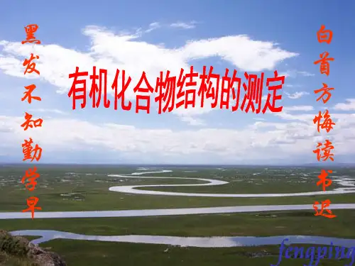 《有机化合物结构的测定》课件2(7张PPT)(鲁科版选修5)