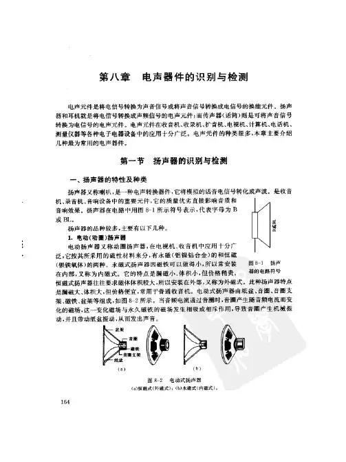 从零开始学电子元器件-第八、十一、十三章 电声器件、传感器、集成