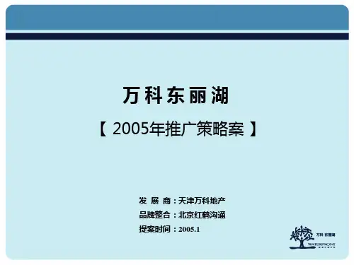 万科东丽湖2005年推广策略案(红鹤)