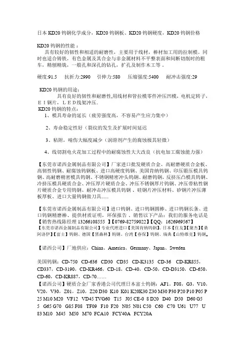钨钢KD20
