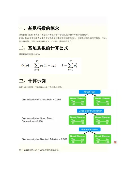 gini系数公式