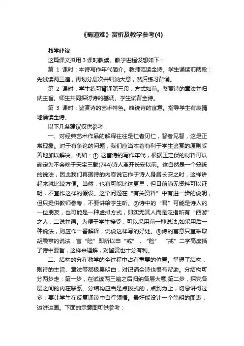 《蜀道难》赏析及教学参考（4）