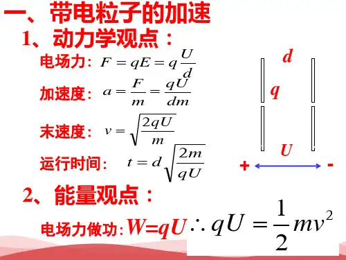 高中物理精品PPT课件《带电粒子在电场中的运动》(23张)