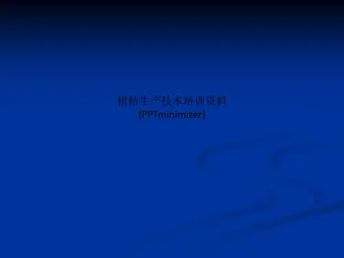 柑桔生产技术培训资料 (PPTminimizer)