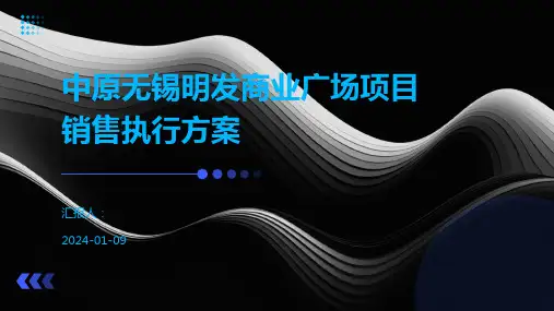 中原无锡明发商业广场项目销售执行方案