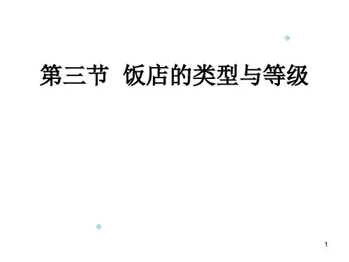 饭店的分类(中职类)