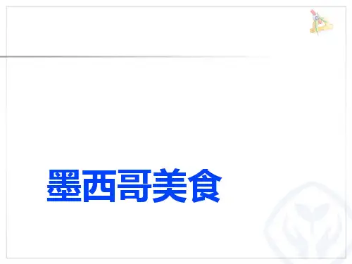 有关墨西哥美食.ppt课件
