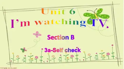 人教新目标版英语七年级下册Unit 6 Section B 3a-self check课件