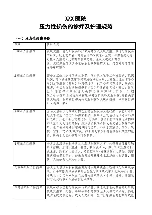 压力性损伤诊疗及护理规范.