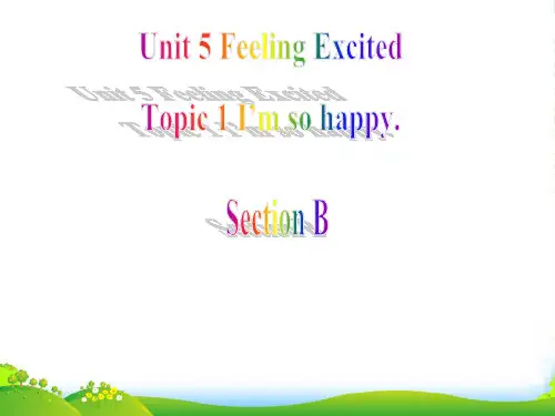 仁爱版八年级英语下册Unit 5 Topic 1 Section B优件(共24张PPT)