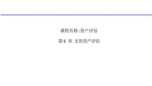 资产评估-无形资产评估