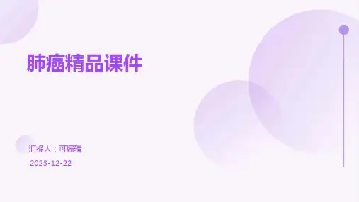 肺癌精品课件PPT