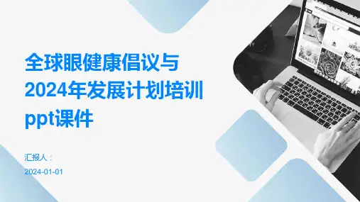 全球眼健康倡议与2024年发展计划培训ppt课件