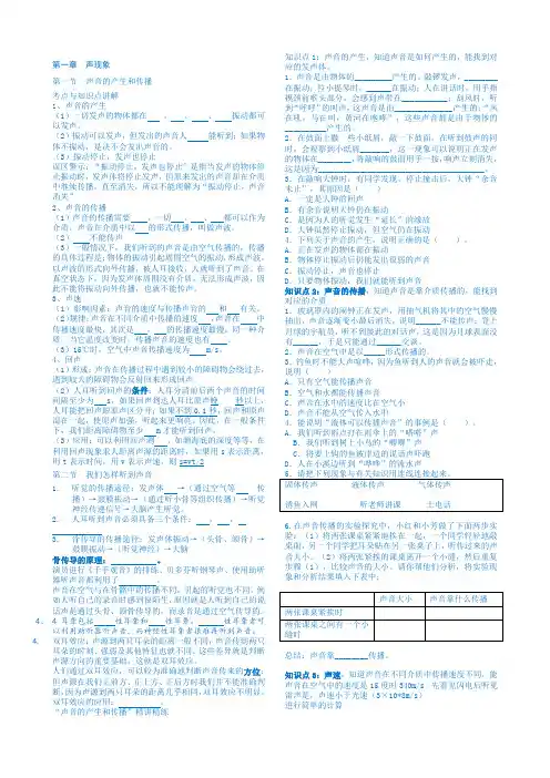 声现象讲义