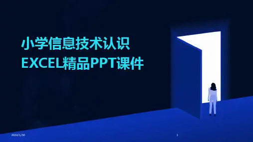 小学信息技术认识EXCEL精品PPT课件