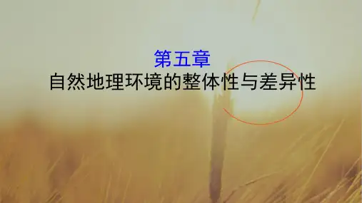 2020版高考地理总复习人教通用课件：第五章 自然地理