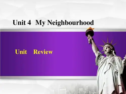 冀教八年级上册Unit 4 My NeighbourhoodUnit 4 Review课件英语