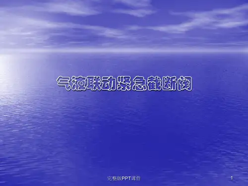 气液联动阀的结构原理及操作ppt课件