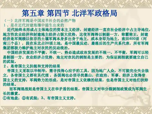 第五章4567节-北洋军阀的黑暗统治