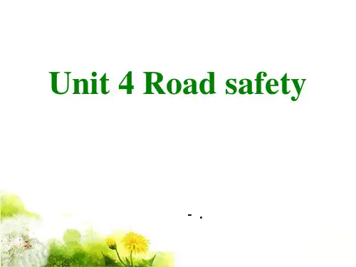 《Road safety》PPT课件