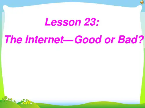 冀教版八年级英语下册Unit4 Lesson 23精品课件