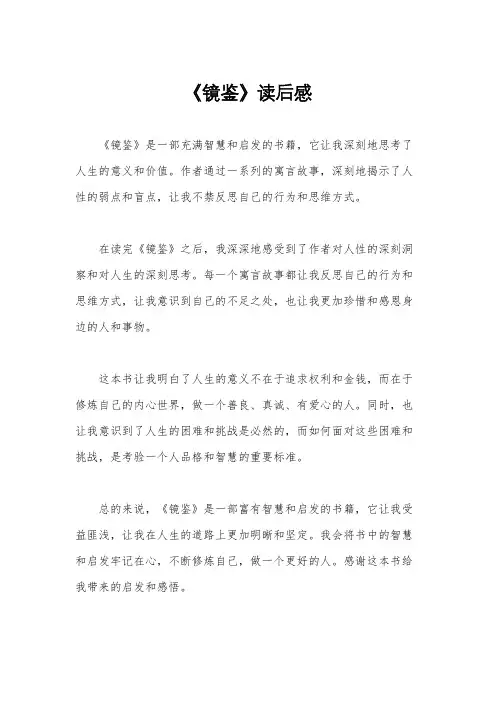 《镜鉴》读后感