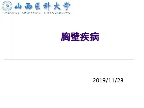 外科PPT课件胸壁、胸膜疾病(ppt文档)