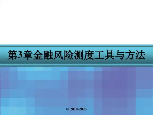 金融风险管理第3章 金融风险测度工具与方法