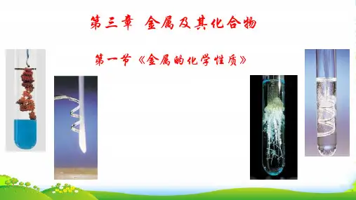 人教版高中化学必修一第三章第一节金属的化学性质 课件(共17张PPT)