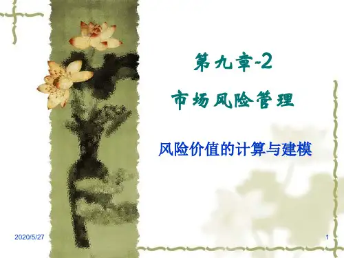 第九章市场风险管理VaR计算简化