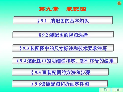 工程制图第九章装配图(1)