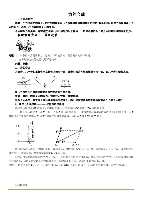 力的合成与分解