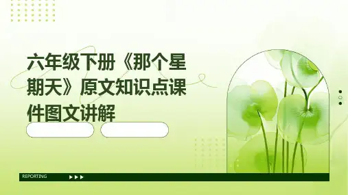 六年级下册《那个星期天》原文知识点课件图文讲解