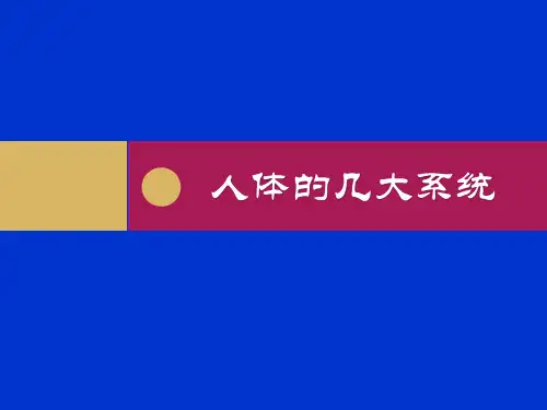 【人教版教材】初中生物总复习：人体系统 上课课件
