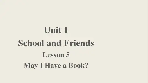 2023-2024学年英语冀教版七年级上册 Unit 1 Lesson 5 课件(七上)