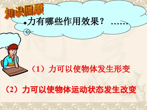 教科版物理八年级下册第七章力第二节   力的描述课件