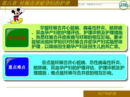 妊娠合并症孕妇的护理查房教学课件