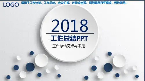 2018新-工作总结亮点与不足-【精品模版范文PPT】