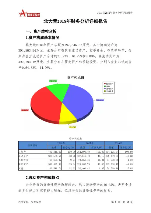 北大荒2018年财务分析详细报告-智泽华