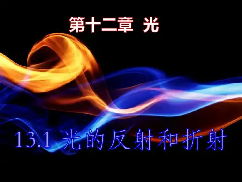 13.1  光的反射和折射  AN