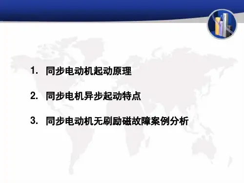 同步电动机无刷励磁原理及故障分析