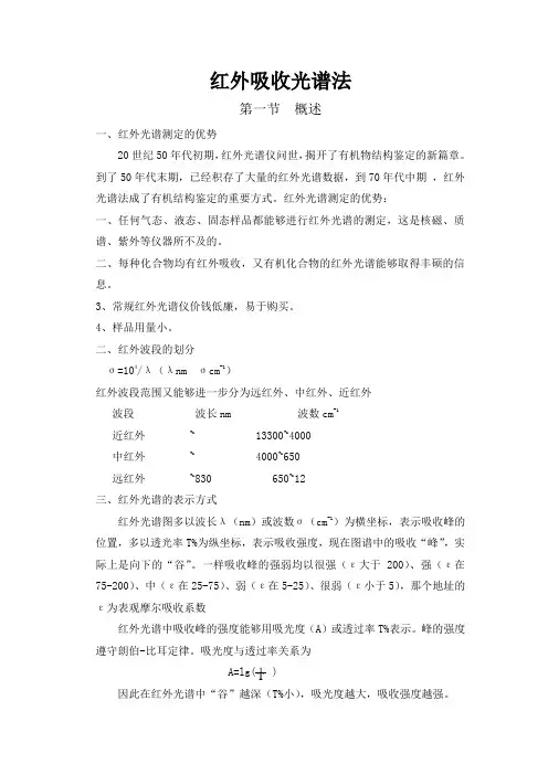第三章红外吸收光谱法
