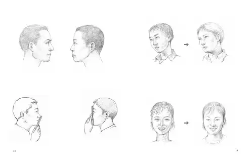 轻松学素描：人物篇 内页PDF(附赠练习册)