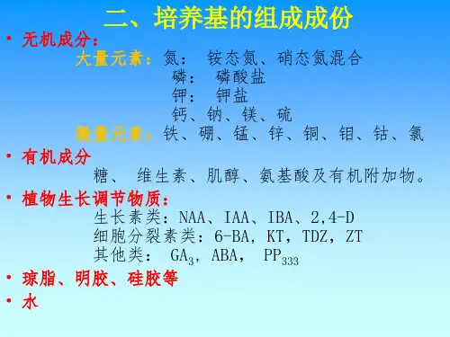 培养基的配置