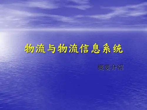物流与物流信息系统发展(ppt29页)