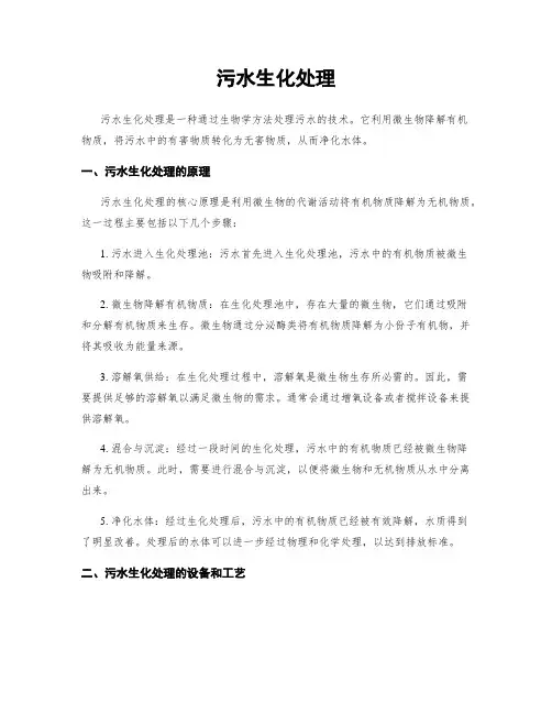 污水生化处理