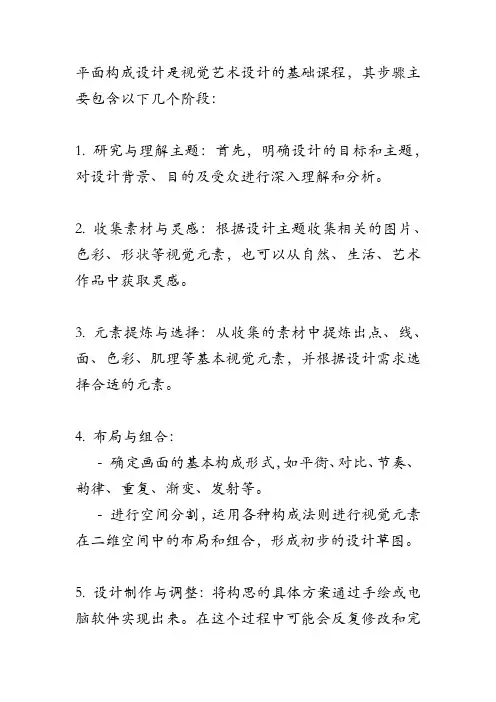 平面构成设计步骤