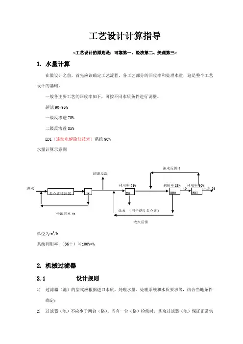 反渗透设计指导